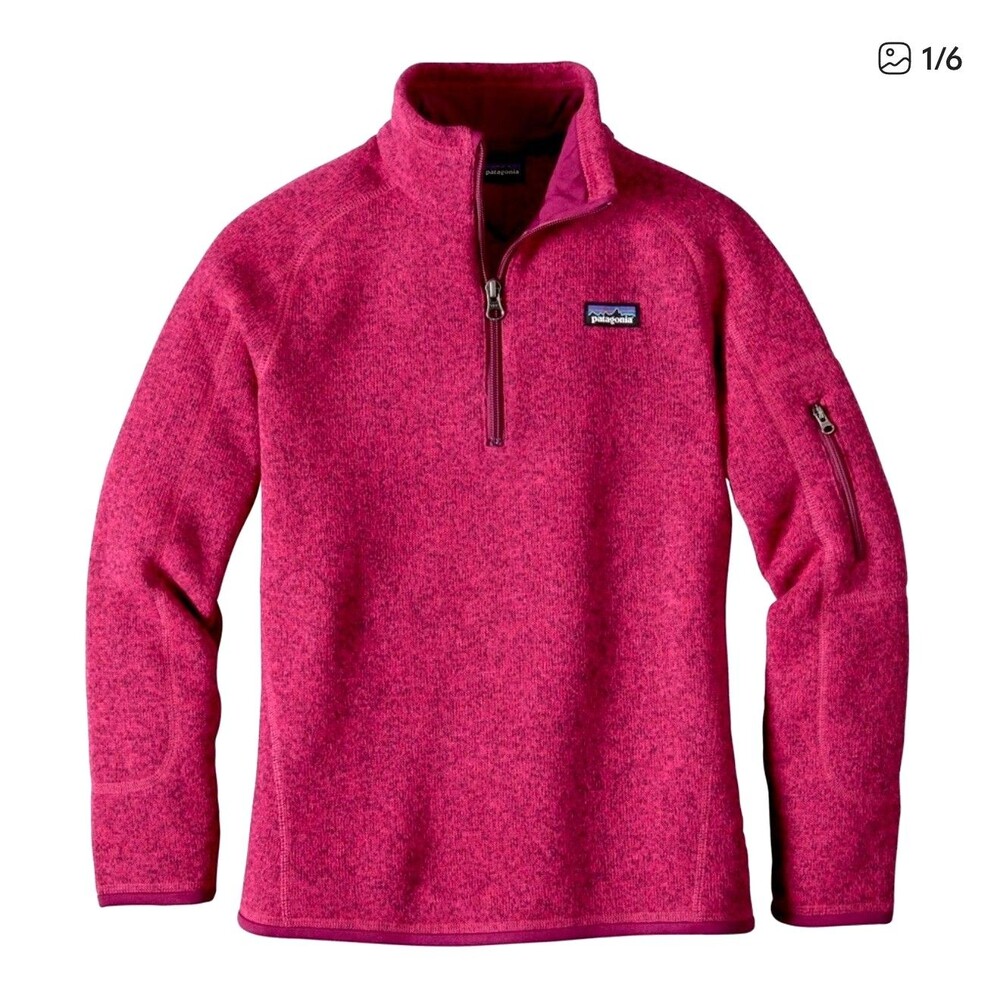 Patagonia Pink Half-Zip Fleece Pullover